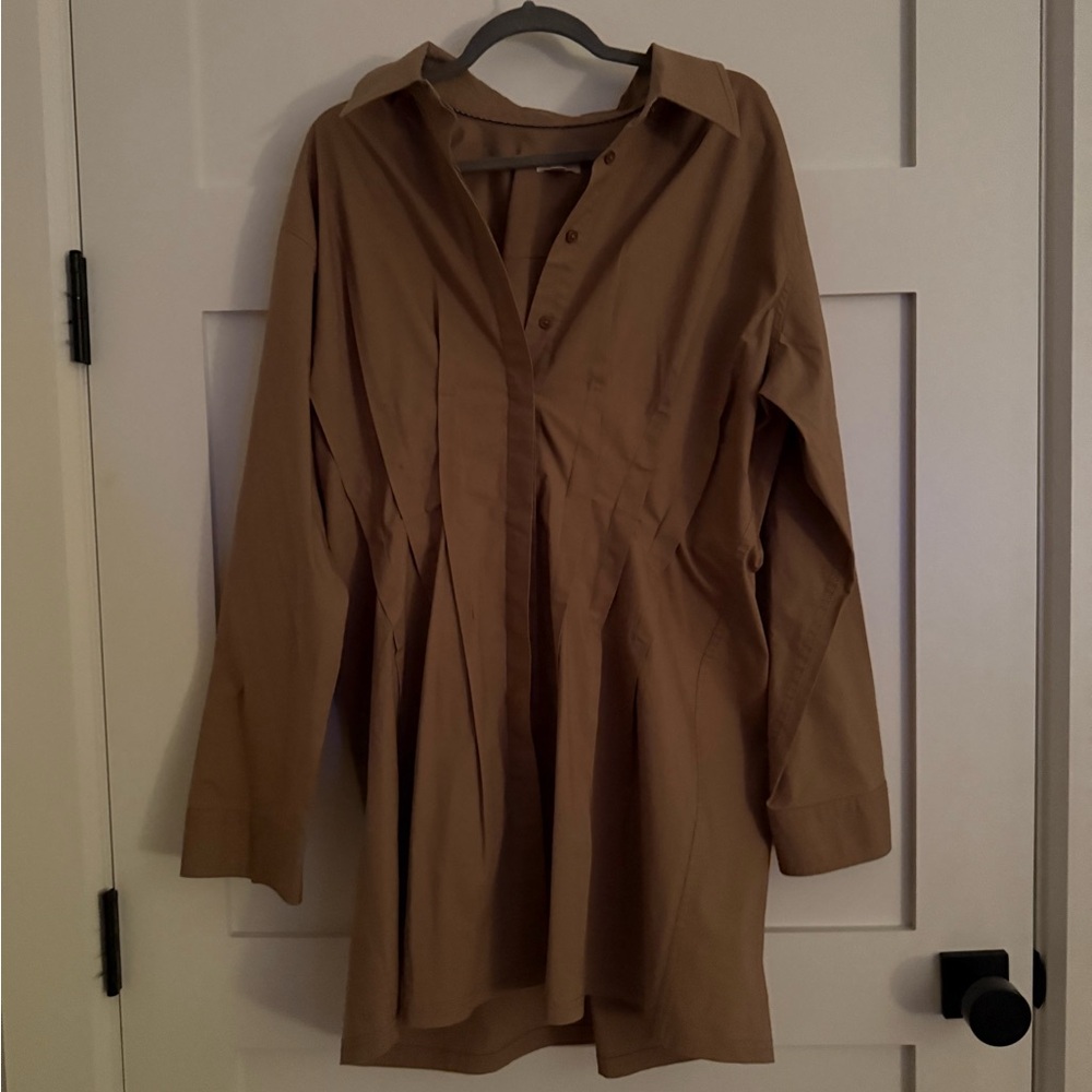 Anthropologie Pilcro Pintuck Mini Shirt Dress